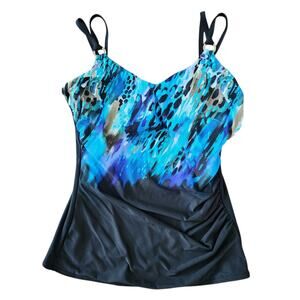 Miraclesuit Swimsuit Tankini Top 12‎ Beach Vacation Resortwear Coastal Poolside